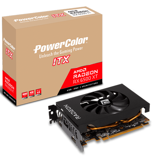 PowerColor AMD Radeon™ RX 6500 XT ITX 4GB GDDR6