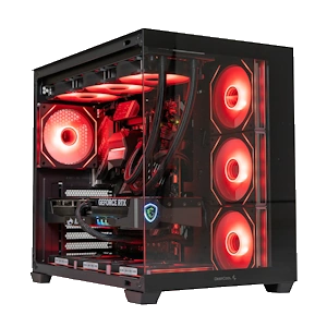 pc gaming black red